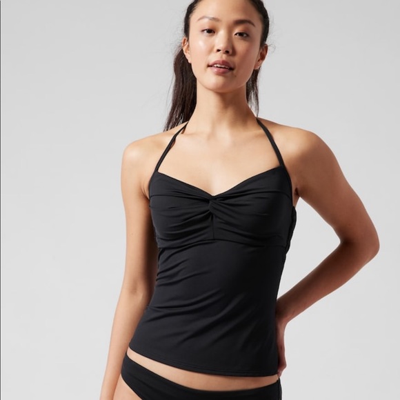 🖤 Athleta Hampton Bra Cup Tankini Top // Black - Picture 2 of 9